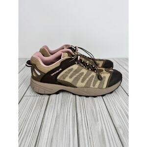 Vasque Velocity VST shoes youth 5 hiking quick lace garage strap brown pink NEW